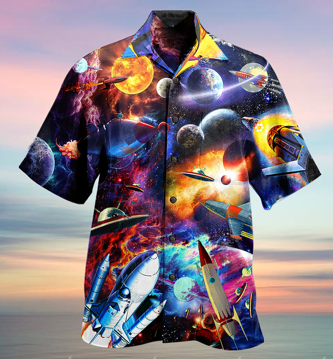 Galaxy War Peace Hawaiian Shirt For Coastal Adventures And Warm Weather Wear