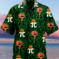 Halloween Pumpkin Smiling Hawaiian Shirt For Summer Events And Casual Outdoor Wear