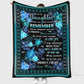 Turtle To My Daughter Love Life Flannel Blanket For Cozy Bedroom Sofa Decor