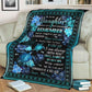 Turtle To My Daughter Love Life Flannel Blanket For Cozy Bedroom Sofa Decor