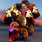 Neon Eagle And Farm Life Hawaiian Shirt With Detailed Graphic For Coastal Vacations Warm Weather Events And Daily Style