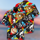 Artistic Ice Hockey Hawaiian Shirt With Detailed Graphic For Tropical Holiday Resort Parties And Everyday Style