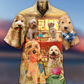 Dog Goldendoodle Crochet Hawaiian Shirt Design View For Casual Summer Styling