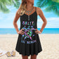 Turtle Is Beach Soul Saly Lil Beach V-Neck Sleeveless Cami Dress For Island Holidays And Thoughtful Gifting