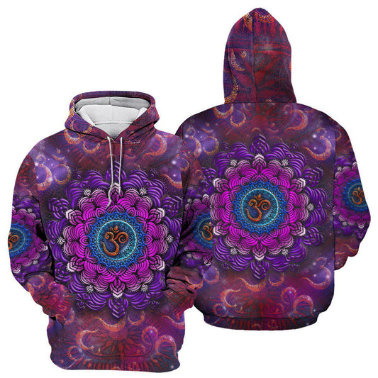 Yoga Mandala Om Hoodie For Weekend Fun Casual Layering And Relaxed Daily Outfits