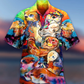 Cute Otter Hawaiian Shirt With All Over Print For Resort Travel Summer Outings And Casual Gatherings