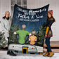 Camping When I'm At My Best Personalized Flannel Blanket For Cozy Bedroom Sofa Decor