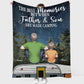 Camping When I'm At My Best Personalized Flannel Blanket For Cozy Bedroom Sofa Decor