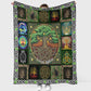 Witch Earth Tree Of Life Personalized Flannel Blanket For Cozy Bedroom Sofa Decor