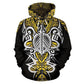 Yellow Hawaii Turtle Tribal Armor Hoodie For Beach Trips Weekend Outings And Relaxed Streetwear