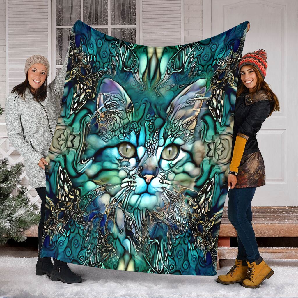 Cat Flannel Blanket For Cozy Bedroom Sofa Decor