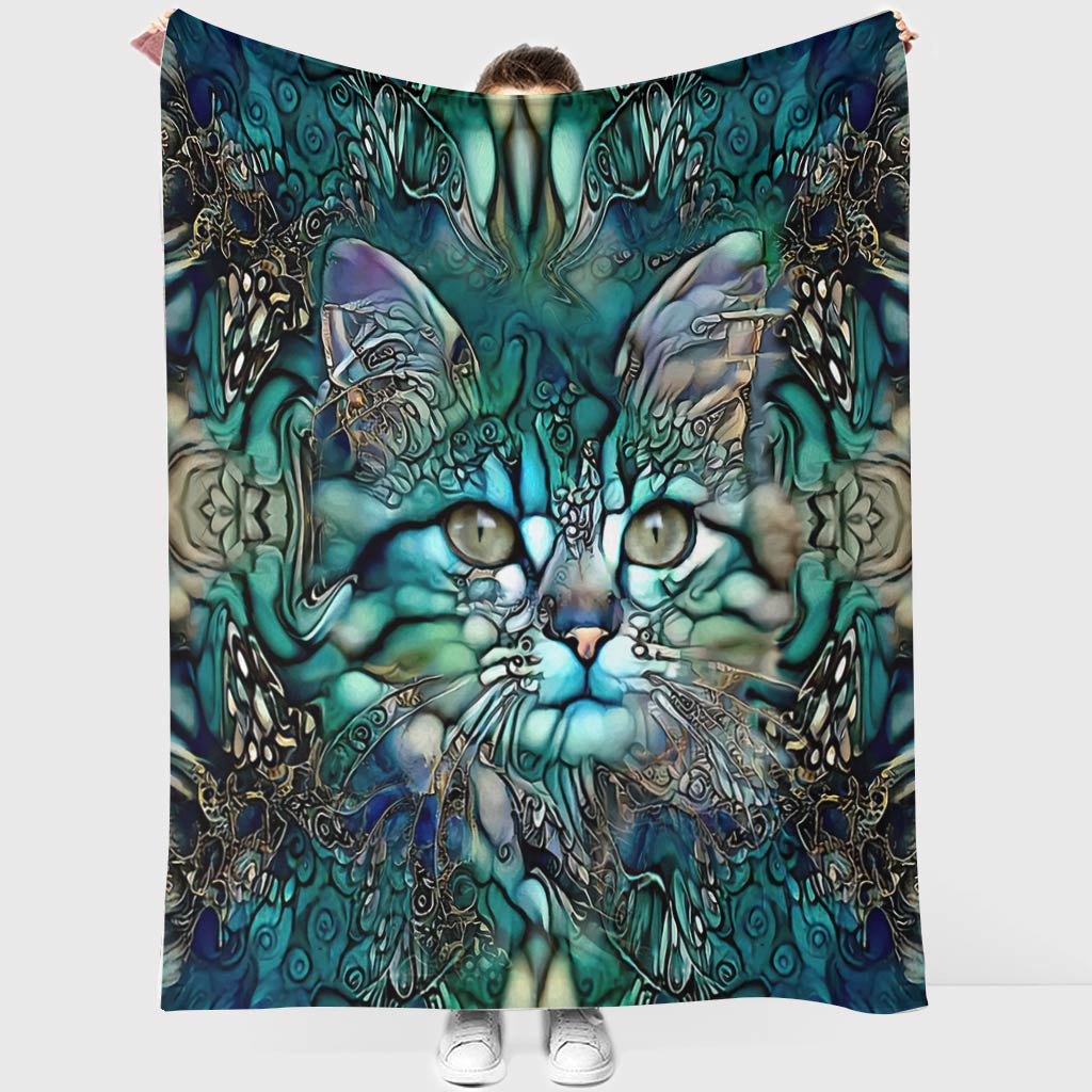 Cat Flannel Blanket For Cozy Bedroom Sofa Decor