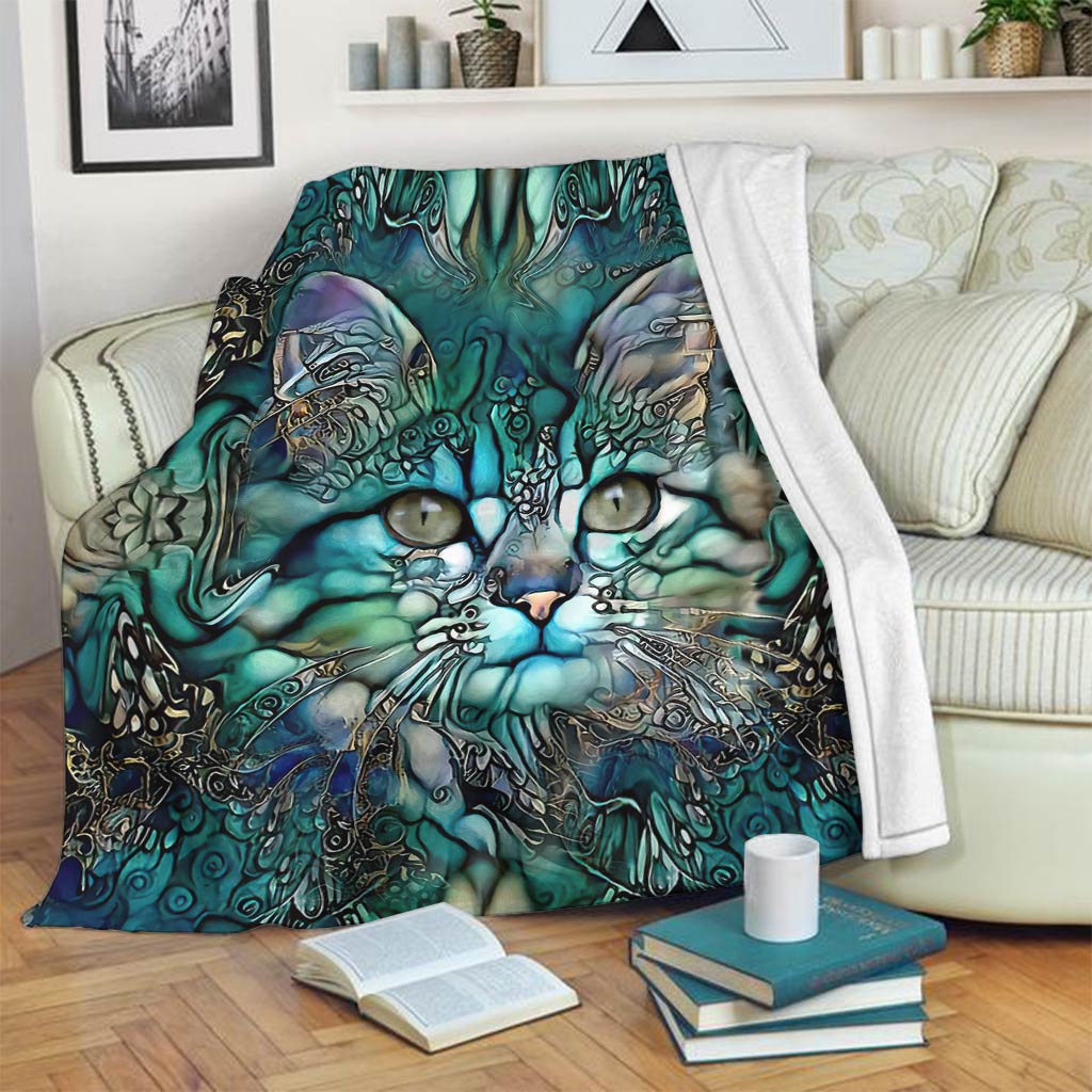 Cat Flannel Blanket For Cozy Bedroom Sofa Decor
