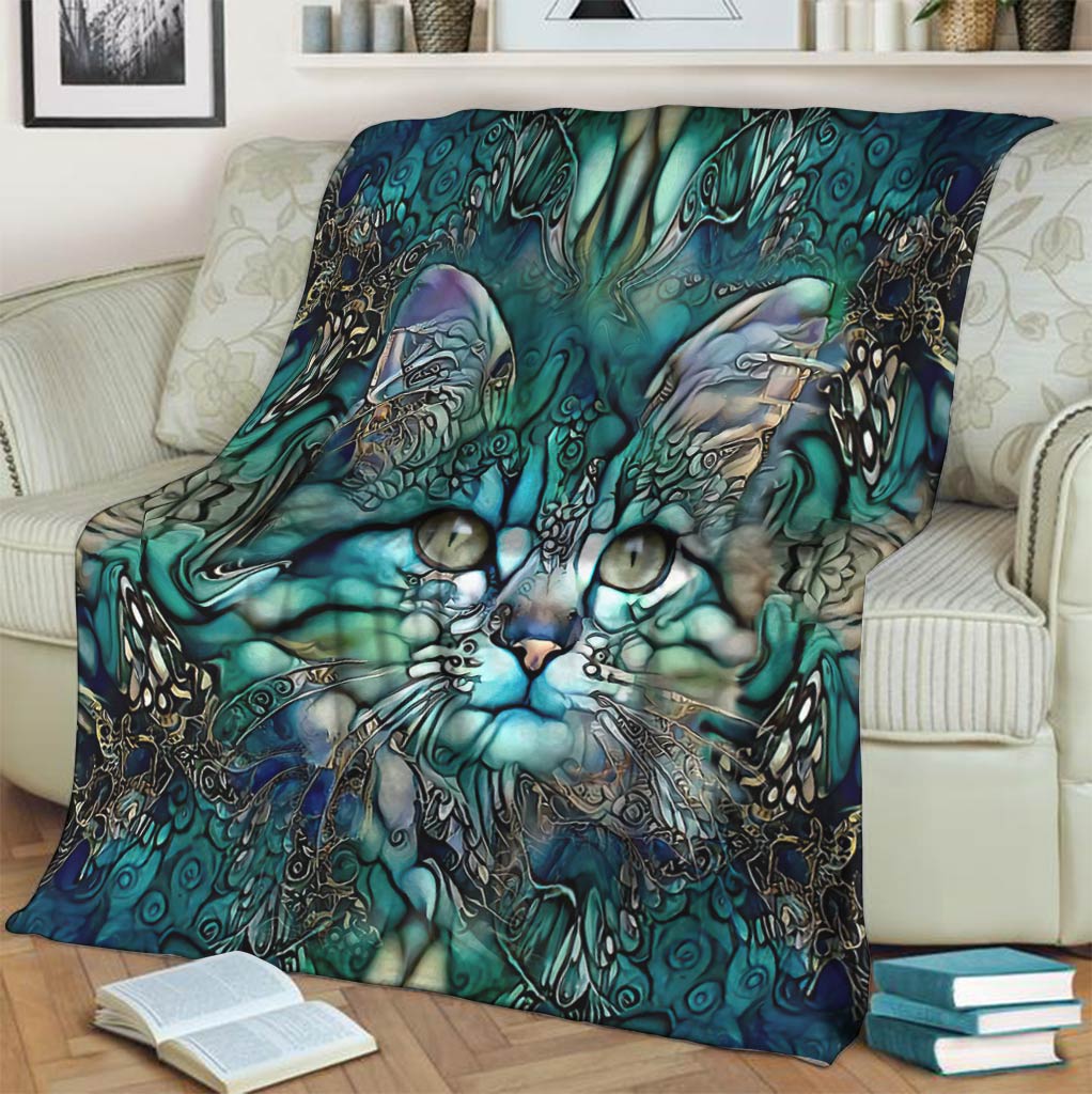 Cat Flannel Blanket For Cozy Bedroom Sofa Decor