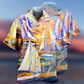 Sailing Beach Sunset Romantic Hawaiian Shirt For Warm Weather Adventures And Everyday Comfort