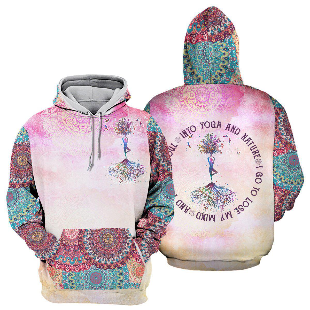 Pink Yoga Mandala Hoodie For Active Weekend Plans Comfortable Style And Gifting