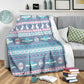Easter Bunny Egg Pattern Flannel Blanket For Cozy Bedroom Sofa Decor