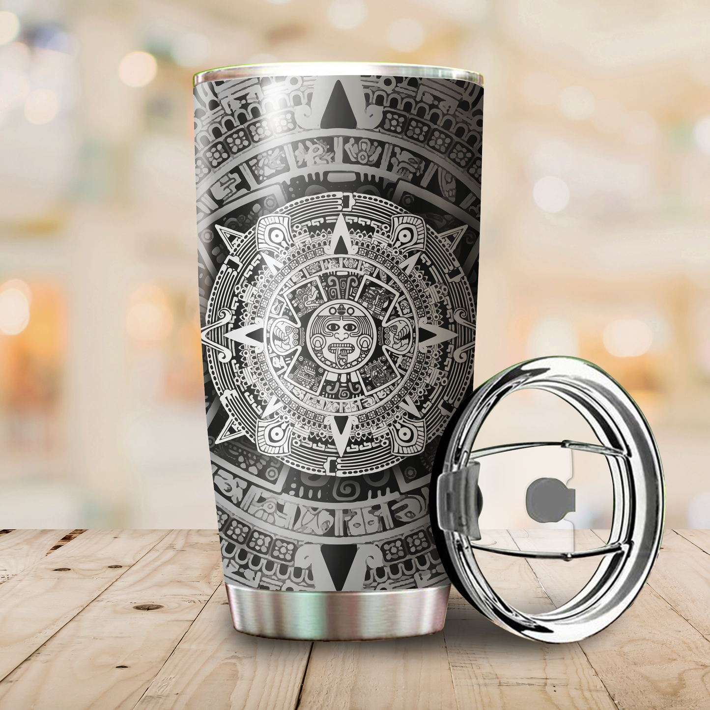 Aztec Mexico Personalized 20 Oz Tumbler For Coffee Travel And Daily Drinks