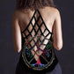 Hippie Soul Color Peaceful Hollow Tank Top For Yoga Classes And Outdoor Events