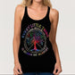 Hippie Soul Color Peaceful Hollow Tank Top For Yoga Classes And Outdoor Events