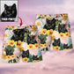 Cat Tropical Lover Various Style Personalized Photo Beach Shorts For Tropical Getaways And Weekend Adventures