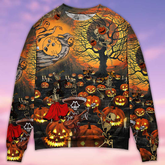 Halloween Skull Dark Sweater For Alternative Fashion Events And Thoughtful Seasonal Gifts