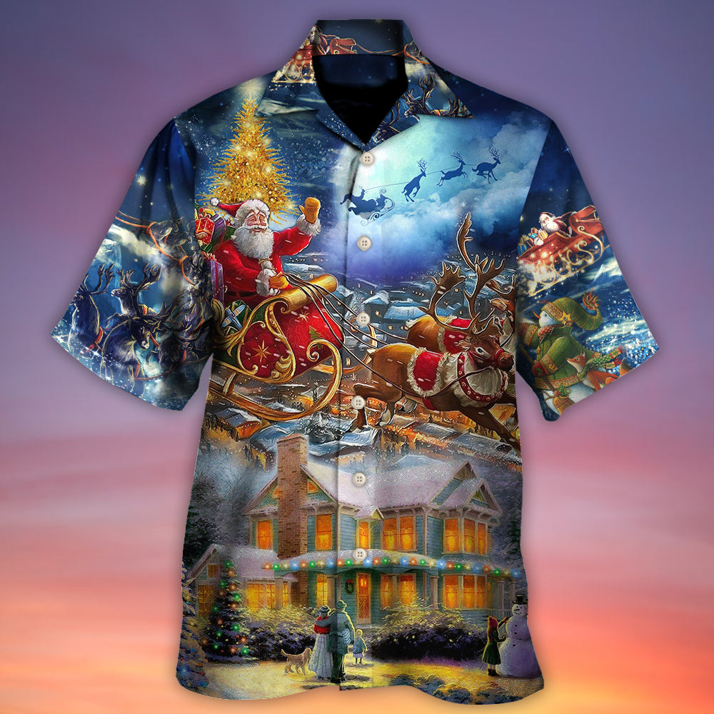 Snowman Christmas Family Light Hawaiian Shirt For Resort Getaways And Comfortable Summer Activities