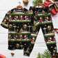 Santa Christmas Eve Adventure Short Sleeve Pajamas Set For Christmas Sleepwear And Family Lounging