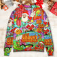 Christmas Hippie Santa Bus Peace Sweater For Winter Parties Seasonal Adventures And Relaxed Everyday Styling