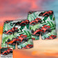 Car Formula Beach Shorts Print Detail For Relaxed Warm Weather Wear