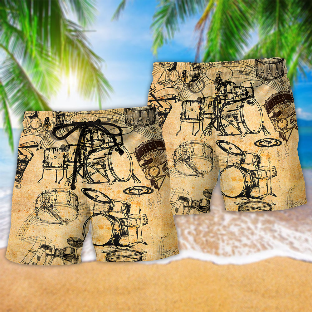 Music No Drums Beach Shorts Design Detail For Coastal Escapes And Daily Wear