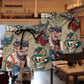 Vintage Tattoo Beach Shorts For Coastal Adventures, Island Trips, And Travel Ready Comfort