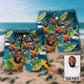 Funny Face Style Personalized Photo Beach Shorts For Beach Trips And Relaxed Vacation Styling