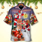 Festive Christmas Fun Gift Hawaiian Shirt Design Detail For Sunny Adventures And Casual Wear