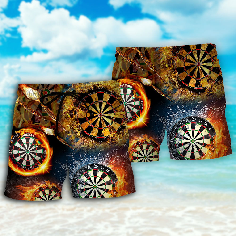 Fire Dart Action Energy Beach Shorts For Beach Trips And Relaxed Vacation Styling