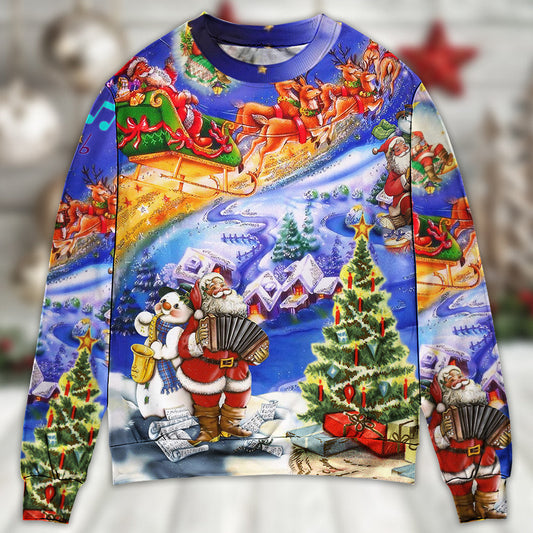 Christmas Santa Holiday Sweater For Festive Events Weekend Outings And Comfortable Winter Style