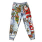 Happy Santa Snowman And Elf Short Sleeve Pajamas Set For Holiday Bedtime And Cozy Home Wear