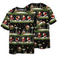 Santa Christmas Eve Adventure Short Sleeve Pajamas Set For Christmas Sleepwear And Family Lounging
