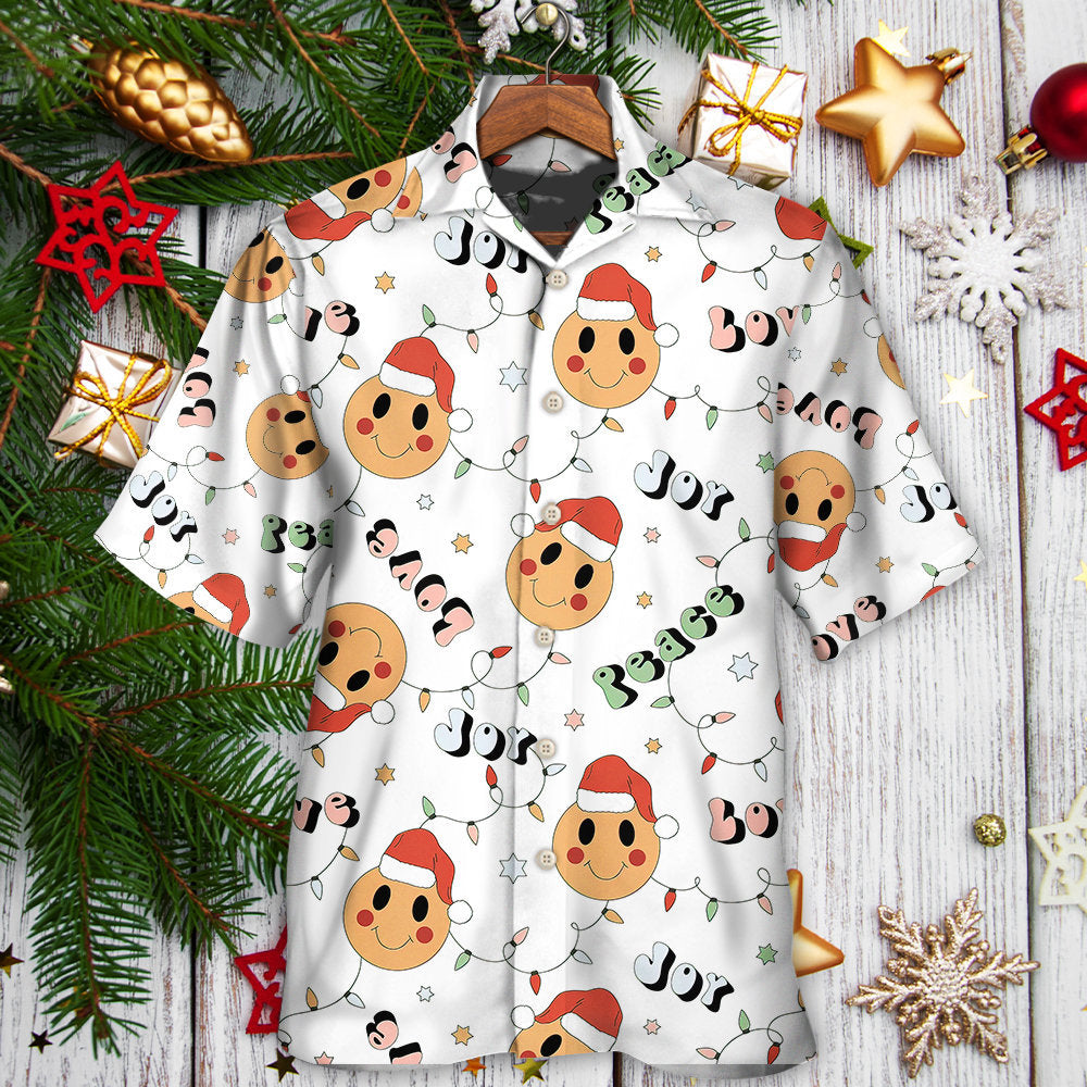 Christmas Hippie Santa Hawaiian Shirt Summer Design Detail For Coastal Travel