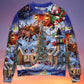 Christmas Santa Reindeer Gift Light Sweater For Family Gatherings Winter Travel And Everyday Seasonal Comfort