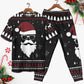 Rooftop Santa Gift Delivery Short Sleeve Pajamas Set For Holiday Travel And Comfortable Home Wear