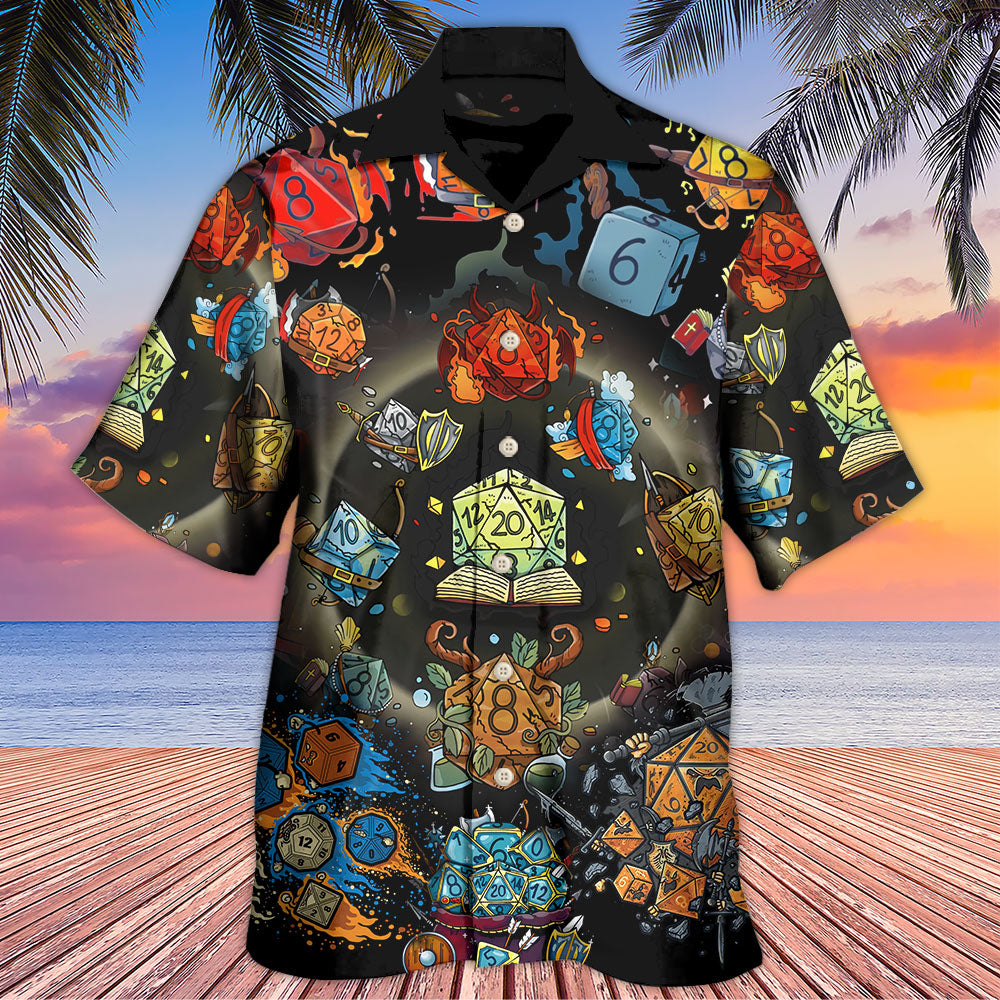 Tabletop Dice Fantasy Dungeon Adventure Hawaiian Shirt For Summer Events And Casual Outdoor Wear