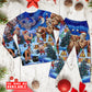 Strong Santa Christmas Long Sleeve Pajamas Set For Christmas Mornings And Relaxed Lounging