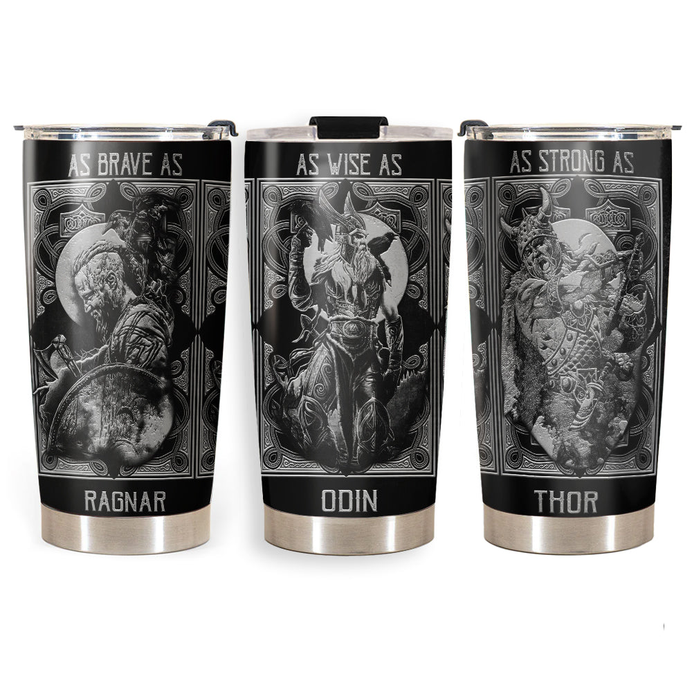 Viking Brave Norse Warrior 20 Oz Tumbler For Coffee Travel And Daily Drinks