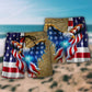 Eagle Patriotic Unity Tribute Beach Shorts Design View For Poolside Relaxation And Holiday Trips
