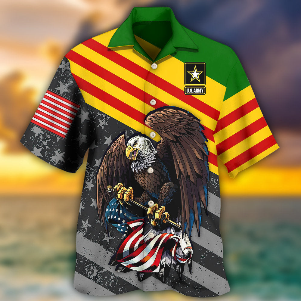 Vietnam Veteran Freedom Pride Hawaiian Shirt For Beach Days, Summer Outings, And Thoughtful Gift Giving