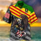 Veteran Vietnam Freedom Proud Hawaiian Shirt Artwork Detail For Resort Trips And Outdoor Activities