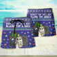 Cat Wreck The Tree Meowy Christmas Heart Beach Shorts For Holiday Beach Days