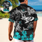 Shark Creative Pattern Hawaiian Shirt For Island Vacations, Resort Wear, And Relaxed Seasonal Style