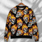 Skull Fire Sweater For Alternative Outfits Seasonal Events And Everyday Comfort